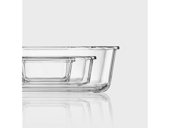 LocknLock Glass Containers with Lids, 6-Piece 