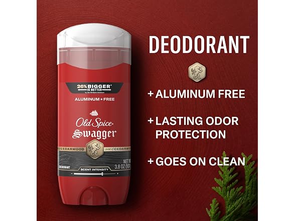 Old Spice Deodorant, Aluminum Free, Swagger 3.8 oz