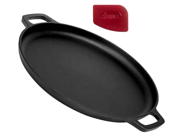 Cuisinel Cast Iron Pizza Pan 13.5-Inch