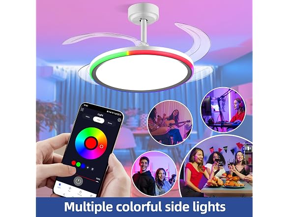BAYSQUIRREL RGB Ceiling Fan BT Speaker