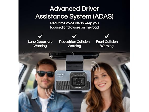 Minolta 2.5K Quad HD Dash Camera