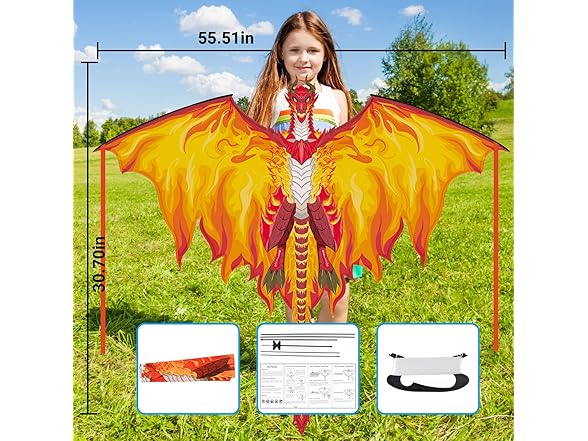 Crogift Dragon Kite for Adults