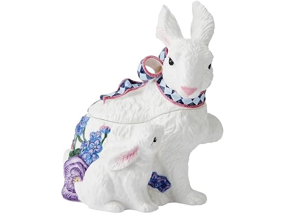 Fitz And Floyd Jardin Bunny Easter Cookie Jar