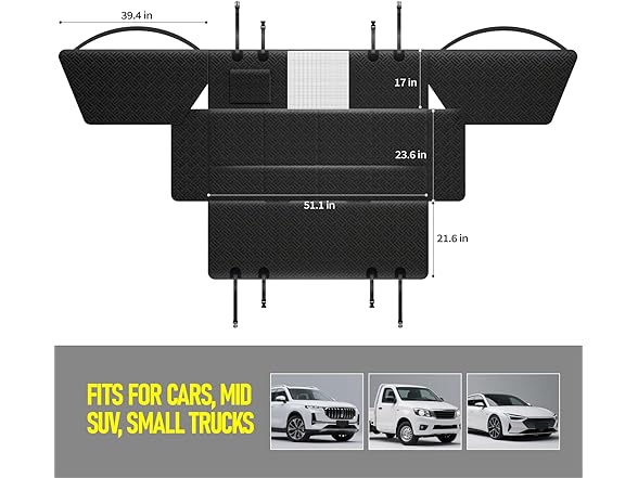 Dog Car Seat Cover for Back Seat