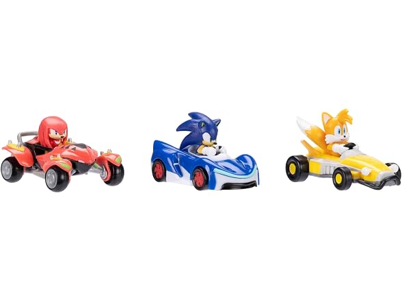 Sonic the Hedgehog 1:64 Die-cast Vehicles 3-PK