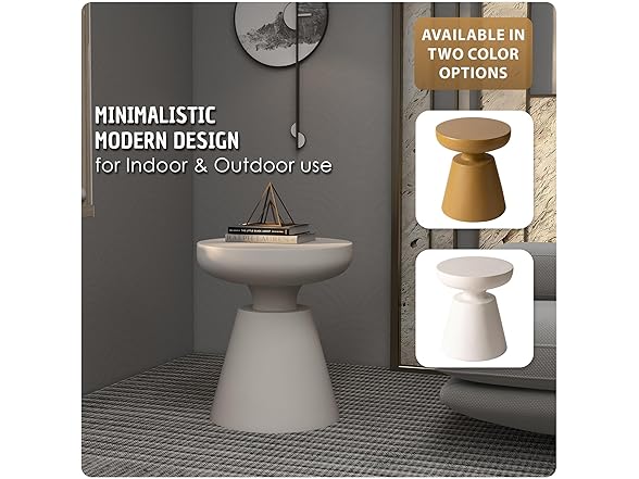LeisureMod Isle Outdoor Side Table