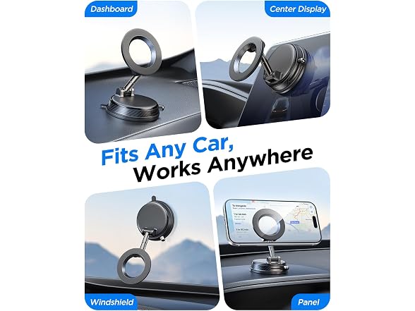 OBCPD Magnetic Car Phone Holder Black