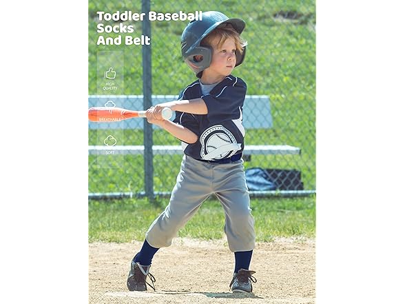 Kids Baseball Socks and Belt Combo