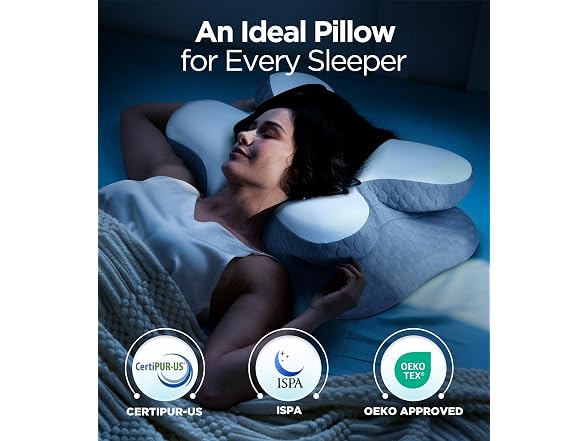 Osteo Cervical Neck Pillow Gray