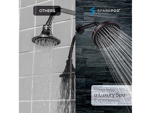 6" Rain Shower Head With 9" Arm
