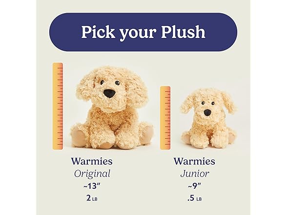 warmies Junior Microwavable & Weighted Golden Dog