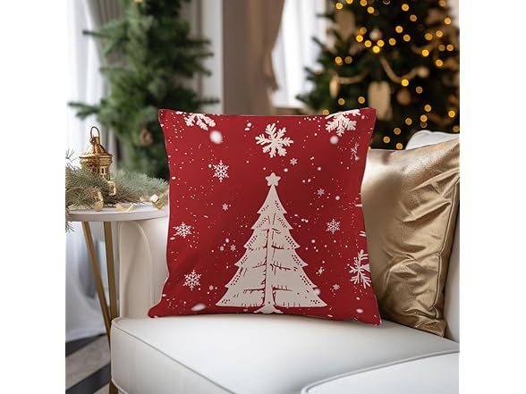 AgQrDkrc Christmas Pillow Covers 18x18