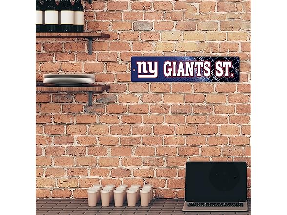 New York Giants Street Sign Decor