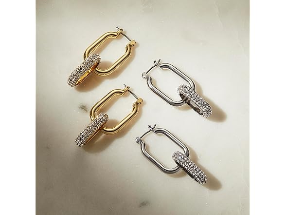 Amazon Essentials Sterling Silver Polished Hoop