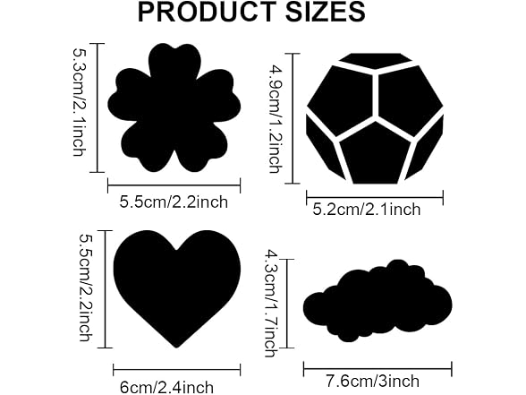 MAYJOYDIY 10pcs Geometric Star Flower