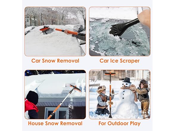 AstroAI 62.4" Ice Scrapers for Windshield