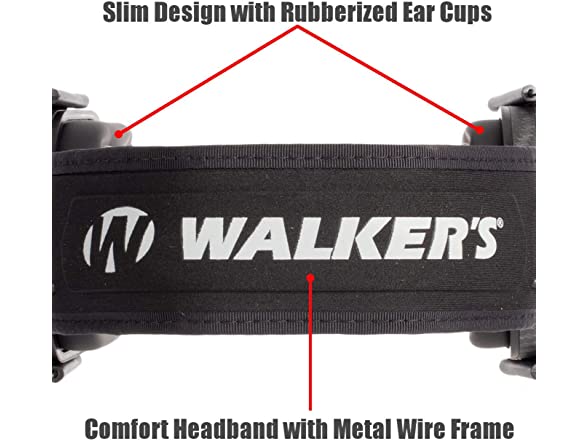 Walkers Razor Game Slim Passive Earmuffs