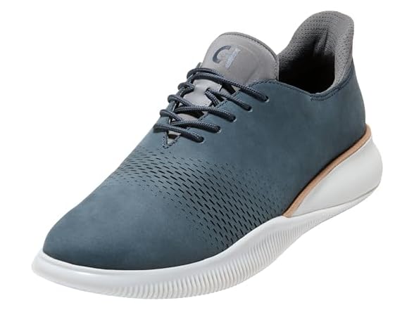 Navy Blazer Nubuck Leather