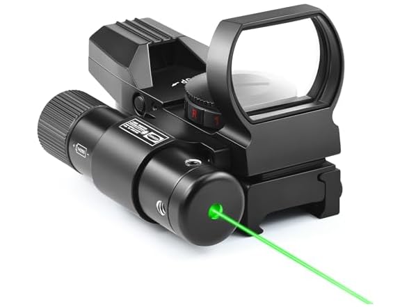 PINTY Reflex Red Dot Sight with Laser