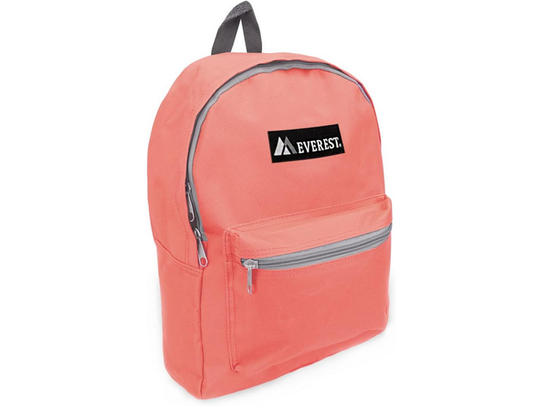 Everest Basic Backpack, Coral, One Size