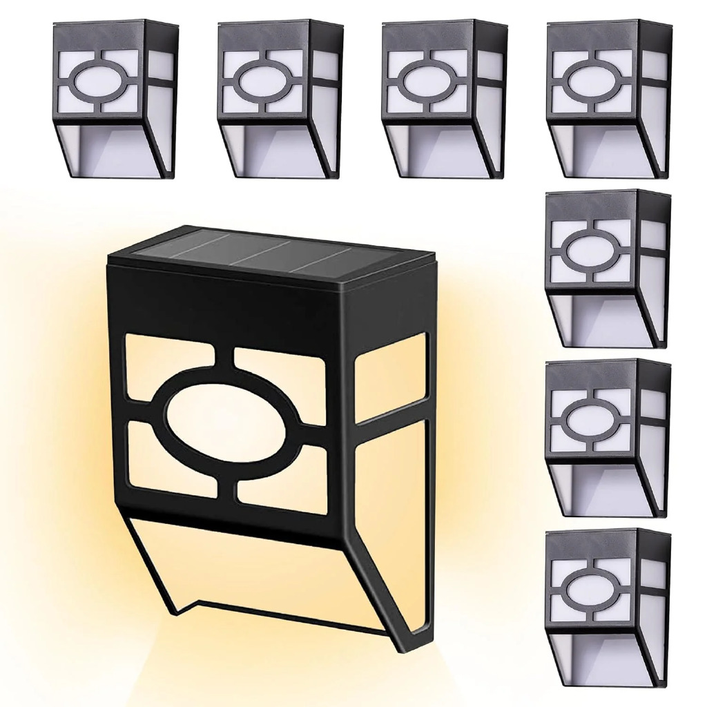 4-Pack LED Solar Garden Fence Lights - Gallery 7