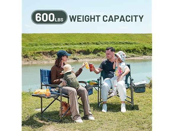 TIMBER RIDGE Grey XXL Camping Chair - Gallery 5