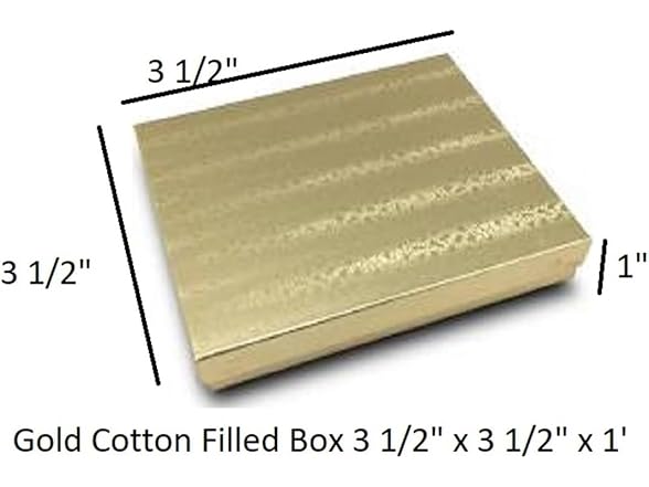 RJ Displays- Gold Foil Cotton Filled