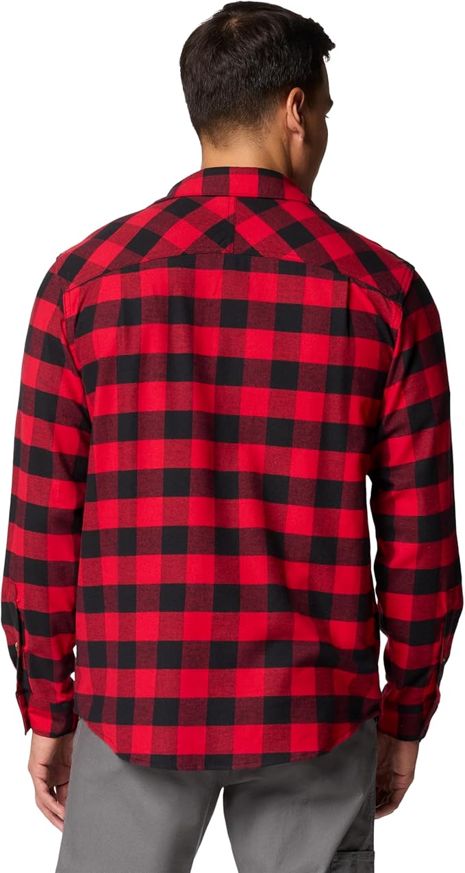 Columbia Mens Bearmouth Springs Roll Up LS Flannel Shirt - Gallery 5