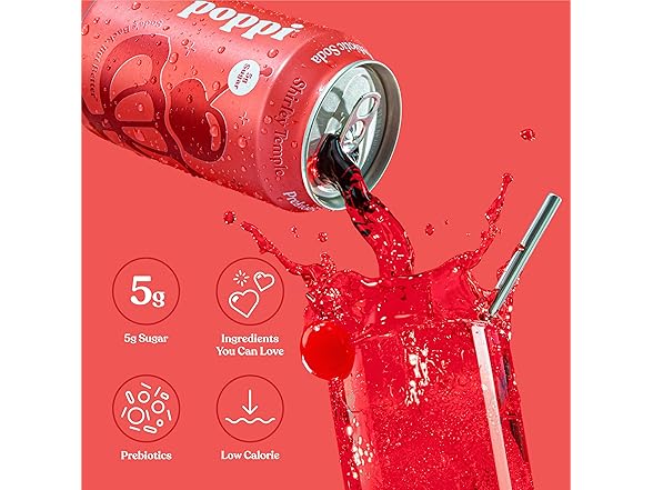 12PK Poppi Sparkling Prebiotic Soda Major Mix Variety