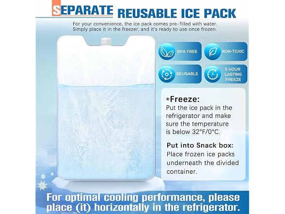 TENDWARE LIFE Tray: Chilled Portable Snackle Box Container