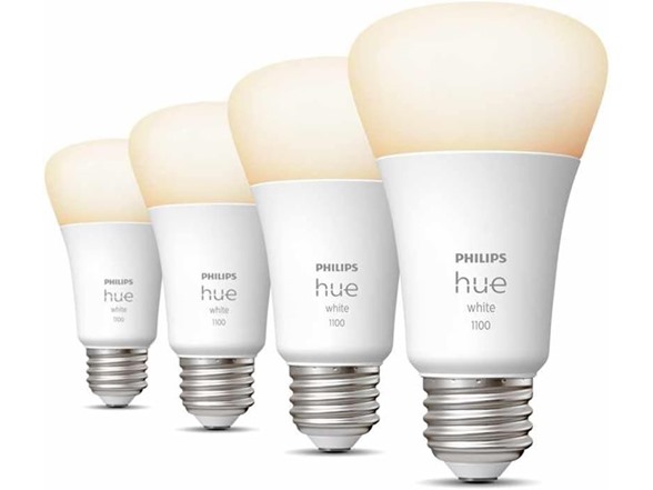 Philips Hue A19 LED Smart Bulbs, 4 Pack