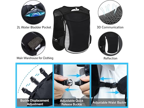 Ovicee 2L Hydration Backpack