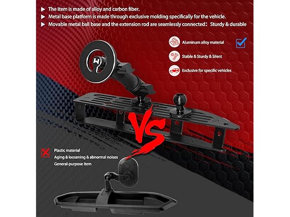 Magnetic Metal Dash Mount