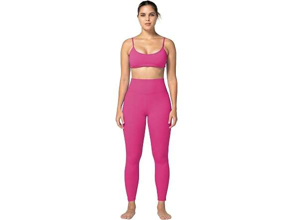 Sunzel Womens Leggings 25in S Hot Pink