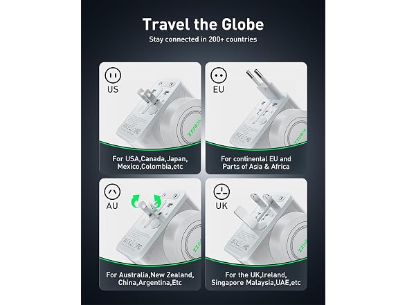 Wollzz 75W Tiny Universal Travel Adapter