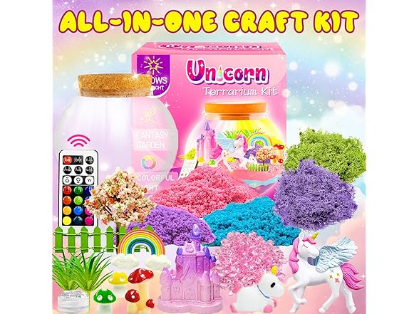 Unicorn Terrarium Kit for Kids