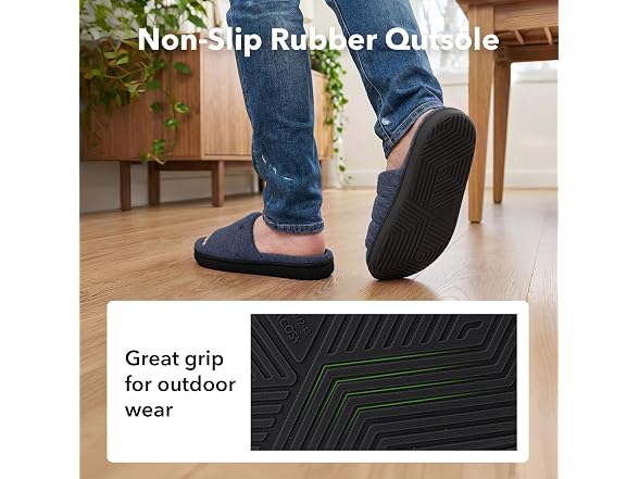 Mens Open-Toe Slippers Indoor House
