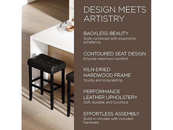 Harper 31" Bar Height Backless Stool