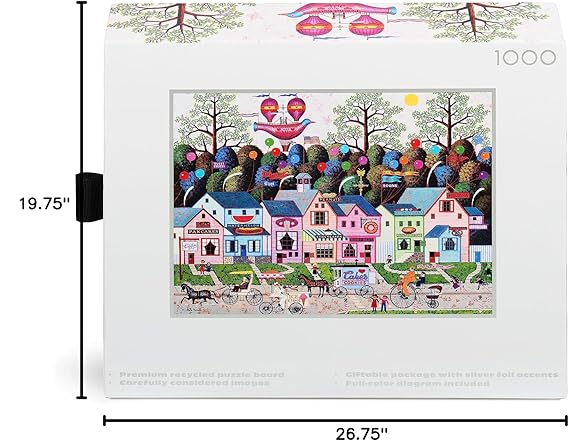 Charles Wysocki - Confection Street - 1000 Piece Jigsaw Puzzle