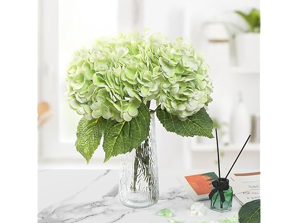 Kmise Hydrangea Artificial Flowers, 22”