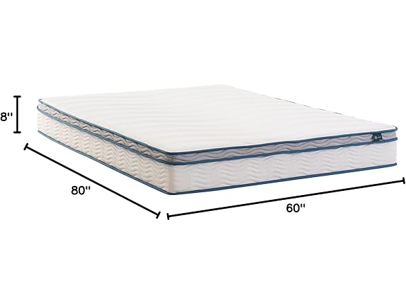 ZINUS 8" Spring Sensation Hybrid Mattress
