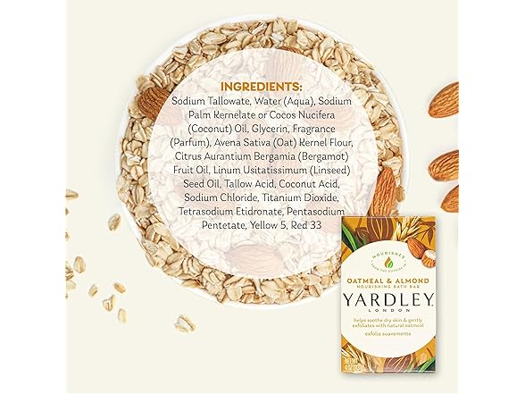 Yardley Oatmeal Soap 4oz 3pk
