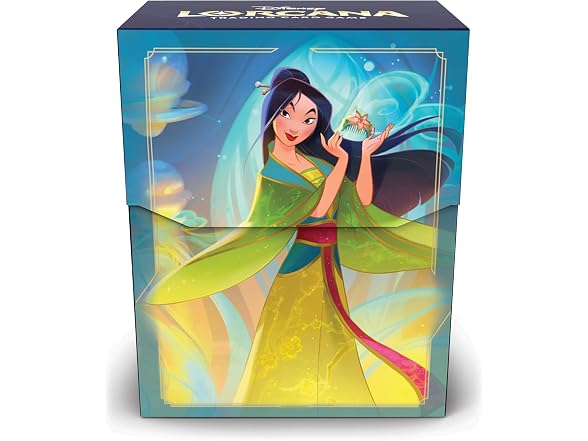 Ravensburger Disney Lorcana TCG Deck Box Featuring Mulan