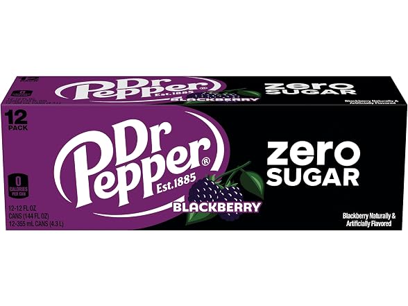 Dr. Pepper Blackberry Zero Sugar 12oz 12pk