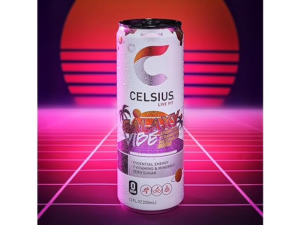CELSIUS GALAXY VIBE Sparkling Strawberry Watermelon