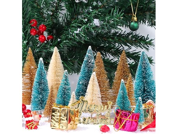 KISIQI 30 Piece Mini Christmas Trees