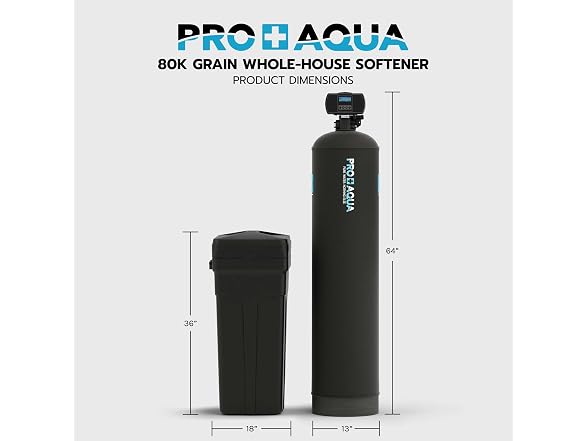 PRO+AQUA Heavy Duty Whole House Water Softener System