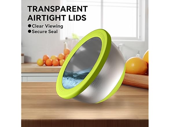 KITEISCAT Stainless Steel Mixing Bowls