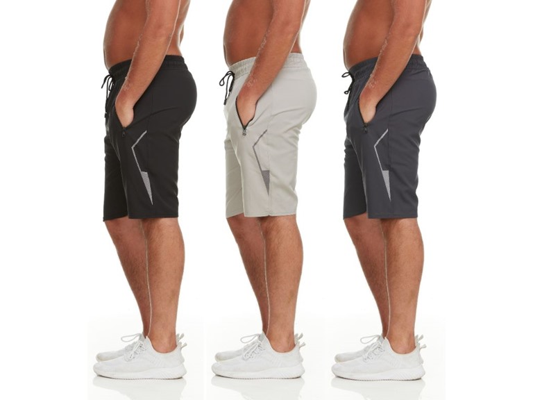 {3PK} Men's Shorts With Zipper Pockets