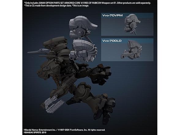 Bandai Armored Core VI Weapon Set